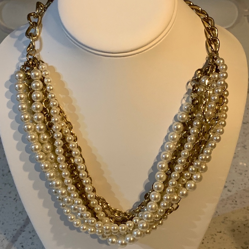 Statement multilayer necklace